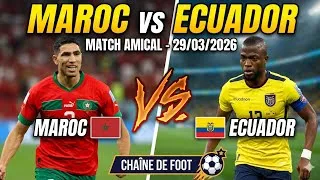 Miniature : ⚽🔥 Maroc 🇲🇦 vs Équateur 🇪🇨 | Analyse & Joueurs Clés Mars 2026 ⚡