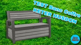Miniature : TEST Banc Coffre extérieur KETER HUDSON Gris