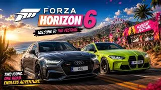 Miniature : FORZA HORIZON 6 : Audi RS6 Avant vs BMW M4 Competition Coupé | Course & Son MOTEUR !