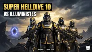 Miniature : Helldivers 2 | Super Helldive (Diff 10) vs Illuministes - Squad Complète (FR)