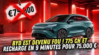 Miniature : 653 km, recharge en 9 minutes et un prix de 75 000 € ?! Le nouveau BYD veut choquer l’Europe