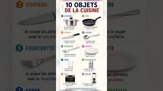 Miniature : Apprends le nom de 10 objets en cuisine en français en quelques secondes #french