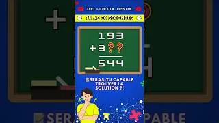 Miniature : 🔢 Test de Calcul Mental : Ton Cerveau tient la pression ? 😳 #calculmental
