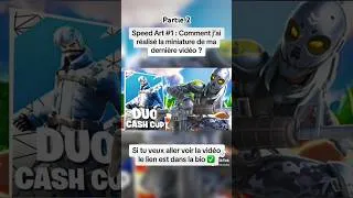 Miniature : Speed Art #1 (Partie 2) #fortnite #gfx #fyp
