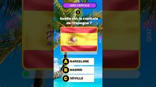 Miniature : 🌍Devine la capitale | 99 % trouvent les 3 premières 😱 | Quiz rapide #youtubeshorts #quiz