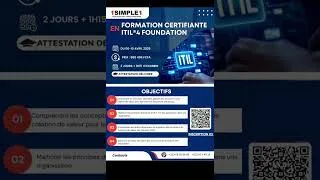Miniature : Formez-vous dès maintenant en ISO 27001 🔐 et ITIL 4 Foundation ⚙️