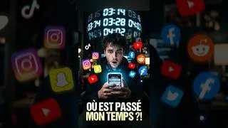 Miniature : Pourquoi ton téléphone te vole ta vie ? ⏳📱 #viral #motivation #trending