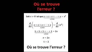 Miniature : OÙ SE TROUVE L'ERREUR ?
