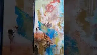 Miniature : abstract sand Art paint #abstractart #paintings #peinture #acrylic