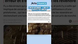 Miniature : RECEVOIR 2000 BTC PAR ERREUR… 😅 #bitcoin