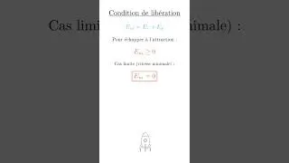 Miniature : Vitesse de Libération #maths #physiquechimie #education #mathematics #automobile #science #school
