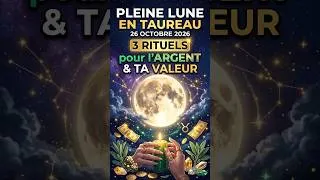 Miniature : Pleine lune en Taureau du 26 octobre 2026 : 3 rituels pour l’argent et ta valeur