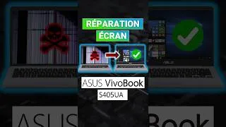 Miniature : Tuto: Changer l'écran du PC portable Asus Vivobook S405UA-EB722T Réparation / Remplacement écran