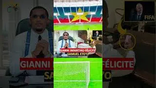 Miniature : FIFA | GIANI INFANTINO ADRESSE UNE LETTRE DE FELICITATION À SAMUEL ETO'O #afrotv #cameroun #football
