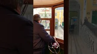 Miniature : Inside of The Iconic Yellow Tram of Lisbon, Portugal 🇵🇹 #travelvlog #lisbontravel #lisbon