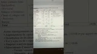 Miniature : Application 2 : Tableau de Financement