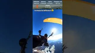 Miniature : gros thermique =fessée printanière 😂 @insta360 #paragliding #thermal #spring