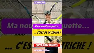 Miniature : Cette raquette devrait être interdite…#TennisFun #CoachCedde #TennisShorts #AITennisPro