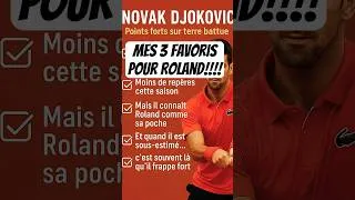 Miniature : Mes 3 favoris pour Roland-Garros 2025 (+ 1 surprise) #RG2025 #tennis #pronos #RolandGarros