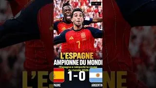 Miniature : 🇪🇸 L’Espagne CHAMPIONNE DU MONDE ! Ferran Torres brise le rêve de Messi 😱🏆
