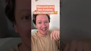 Miniature : Nikos parle de la Star Academy,sa fille l'interrompt 😂 #staracademy #imitation #imitateur