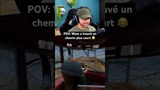 Miniature : POV: Waze a trouvé un chemin plus court 😂￼