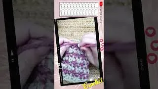 Miniature : Pied de poule  Crochet Stitch // Point // Punto // Ponto  @𝑪𝑹𝑶𝑪𝑯𝑬𝑻𝑨𝑪𝑨𝑫𝑬𝑴𝑰𝑨