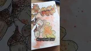 Miniature : Sketchbook tour - encre et aquarelle #sketchbook