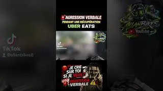 Miniature : Agression verbale en récupération Uber Eats 😡 #UberEats #Livreur #GoPro #Reims #Shorts