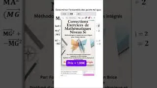 Miniature : Barycentre et produit scalaire – Ensemble de points M vérifiant MA² – 2MB² = 2
