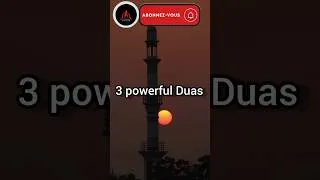 Miniature : Say These 3 Duas Every Day | Islamic Reminder 🤲 #Shorts