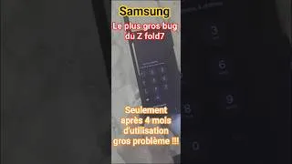 Miniature : GROS PROBLÈME JAMAIS VU SUR Z FOLD 7 APRÈS 4MOIS SEULEMENT !!!