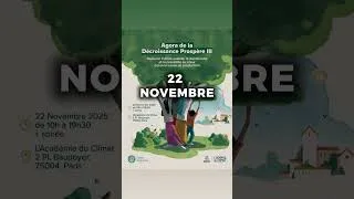Miniature : Annonce Agora III #decroissance #écologie #conférence #debate