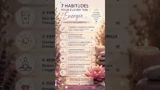 Miniature : 7 habitudes simples pour élever ton énergie 🌿✨