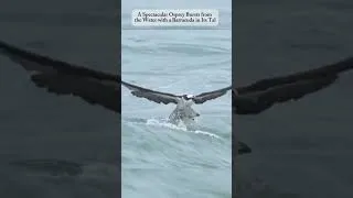 Miniature : The Perfect Strike: An Osprey Explodes from the Sea After Snatching a Barracuda #amlass #shorts