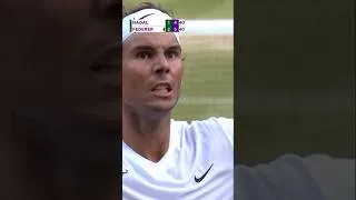 Miniature : Federer vs Nadal fierce Wimbledon rally #tennis 🎾