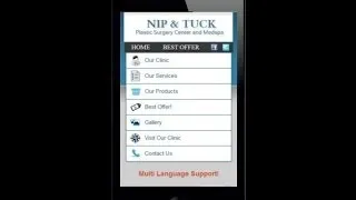 Miniature : Demo site web mobile - clinique