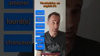Miniature : Anglais Vocabulaire B1
