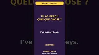 Miniature : Tu as perdu tes clés ? Demande de l’aide en anglais 🔑 #Shorts