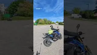 Miniature : Freinage avant  progressif  sur l'angle pour arrêt urgence  #motoecole  #perfectionnementmoto