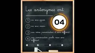 Miniature : QCM : Les antonymes