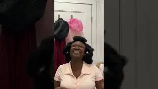 Miniature : Heatless curls fail on 4c hair #4chair #4chairstyles #heatlesshairstyles #heatlesscurl