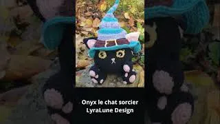Miniature : Onyx the witchy cat #crochet #amigurumi #handmade