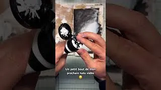 Miniature : Mixed media Halloween 🐦‍⬛ #tutoartjournal #art #tutomixedmedia