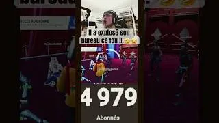 Miniature : il s’énerve et explose son bureau sur la map squid game #fortnite #viralvideo  #squidgame