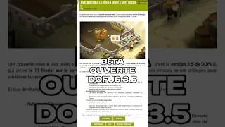 Miniature : BÊTA 3.5 OUVERTE - MISE A JOUR #DOFUS 3.5