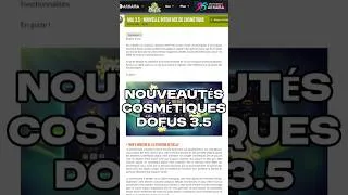 Miniature : MISE A JOUR #DOFUS 3.5 des COSMÉTIQUES !