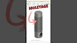 Miniature : Créer le MOLETAGE PARFAIT en 60 secondes - Fusion 360