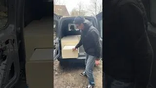 Miniature : Lit Peigne, sur mesure Volkswagen caddy #vanlife #diy #fourgonaménagé #van