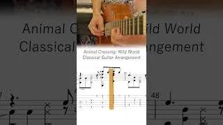 Miniature : 🍎Guitar Score/tabs: ANIMAL CROSSING: WILD WORLD